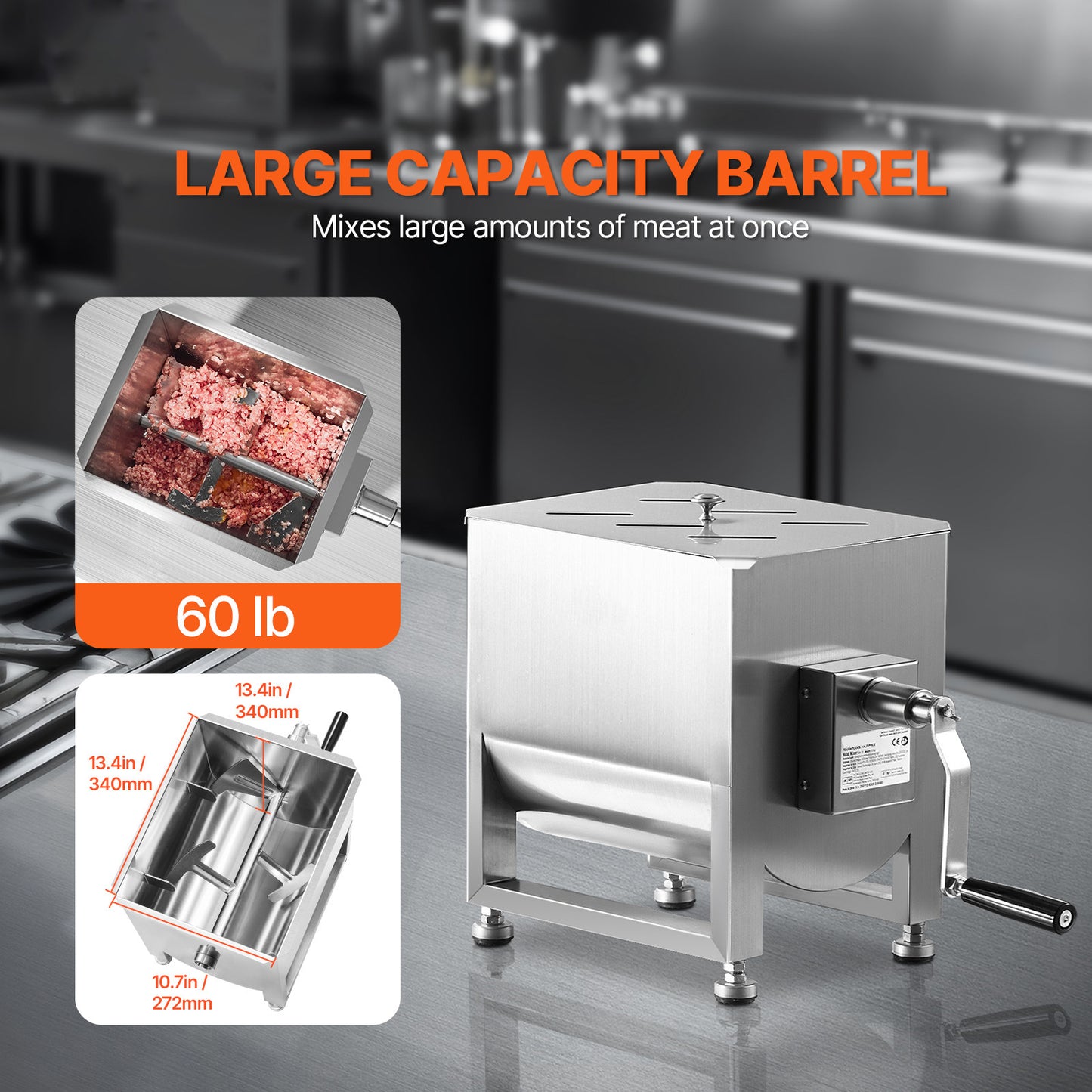 Manual Meat Mixer For Sausage And Ground Meat Mixing
