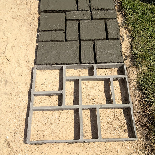 Plastic Concrete Paving Mold for DIY Garden Pathways