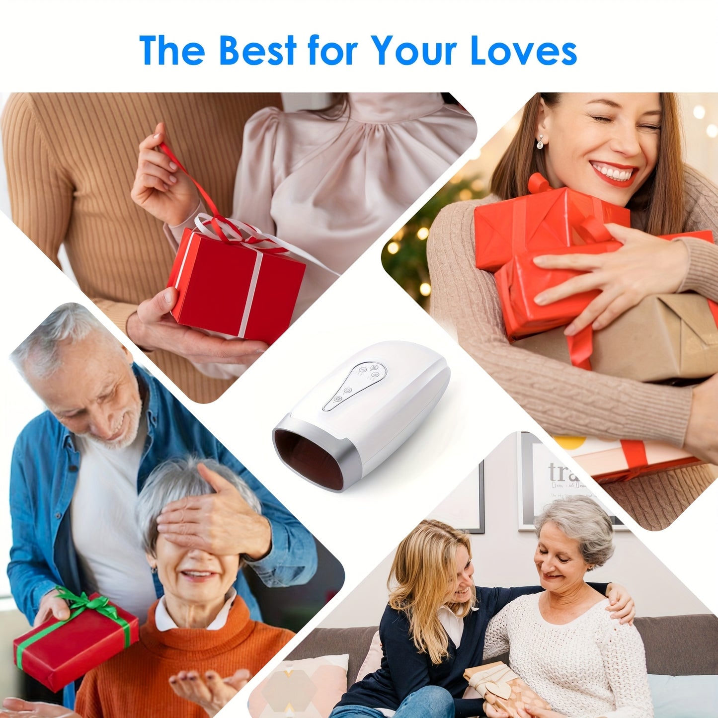 Hand Massager with Multiple Modes and Vibrations for Relaxation