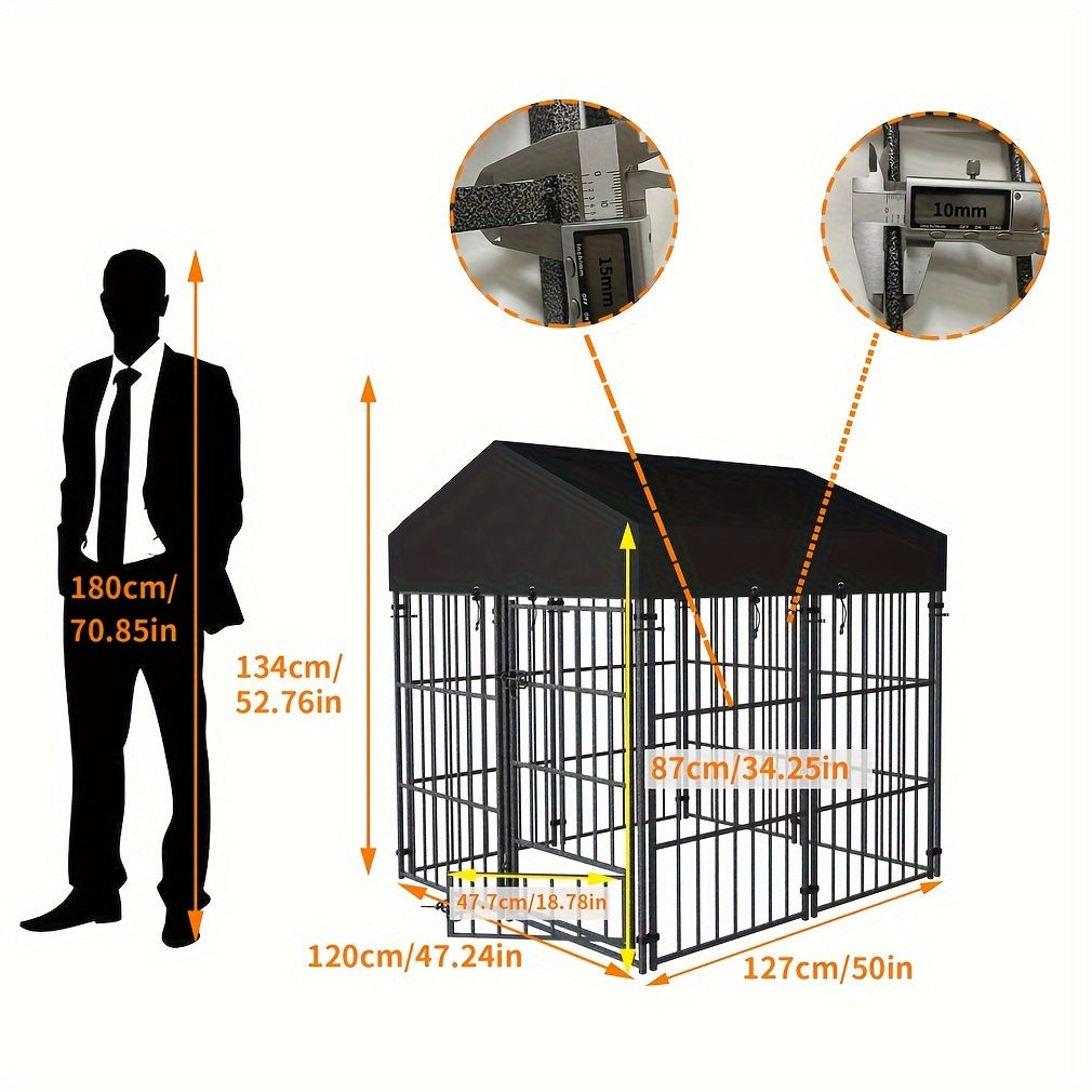 Metal Dog Kennel Outdoor Welded Wire Heavy Duty Pet Playpen