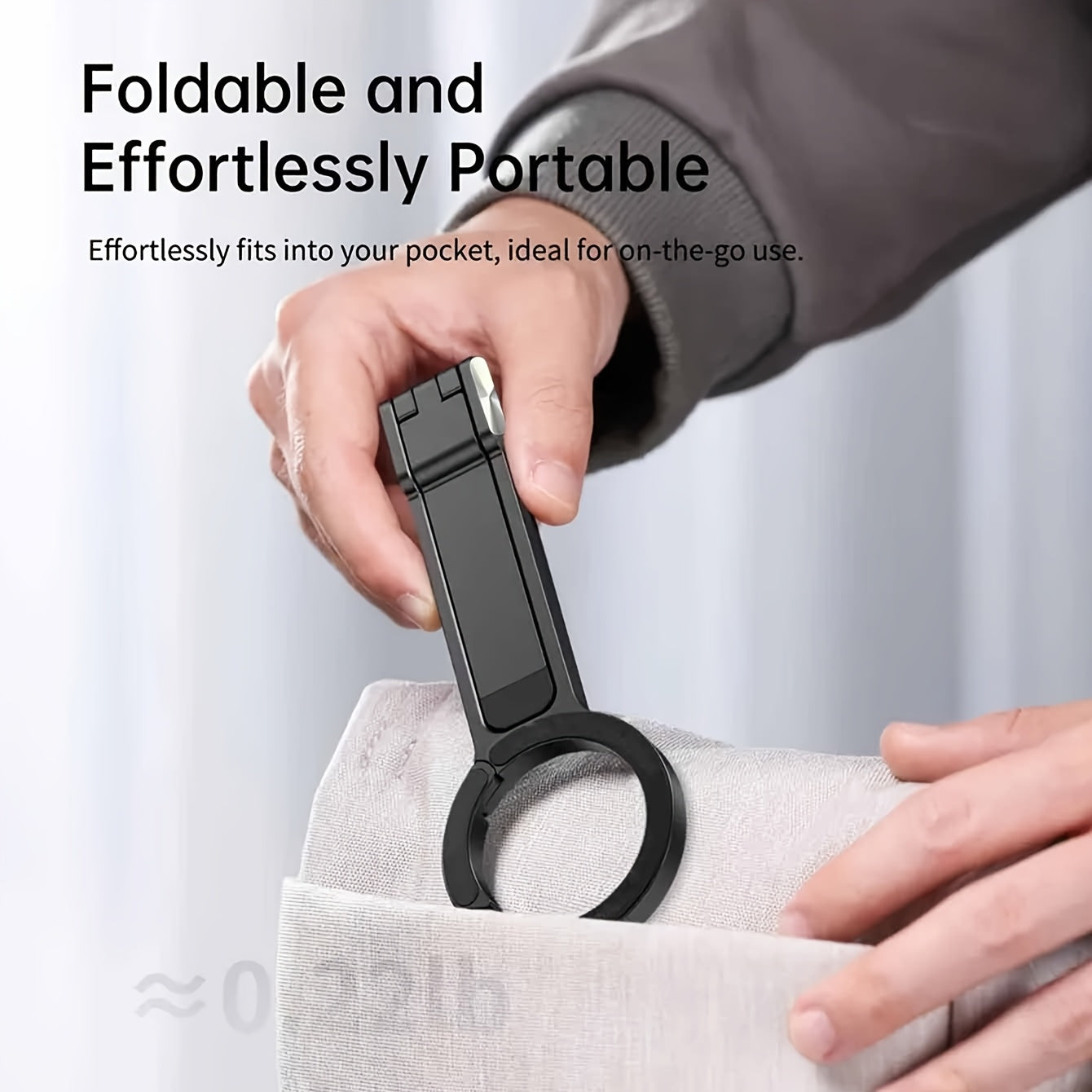 Foldable Magnetic Phone Holder 360 Rotating Tripod Travel
