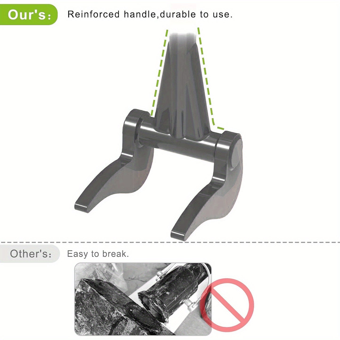 Heavy-Duty Steel Pallet Buster with Non-Slip Handle