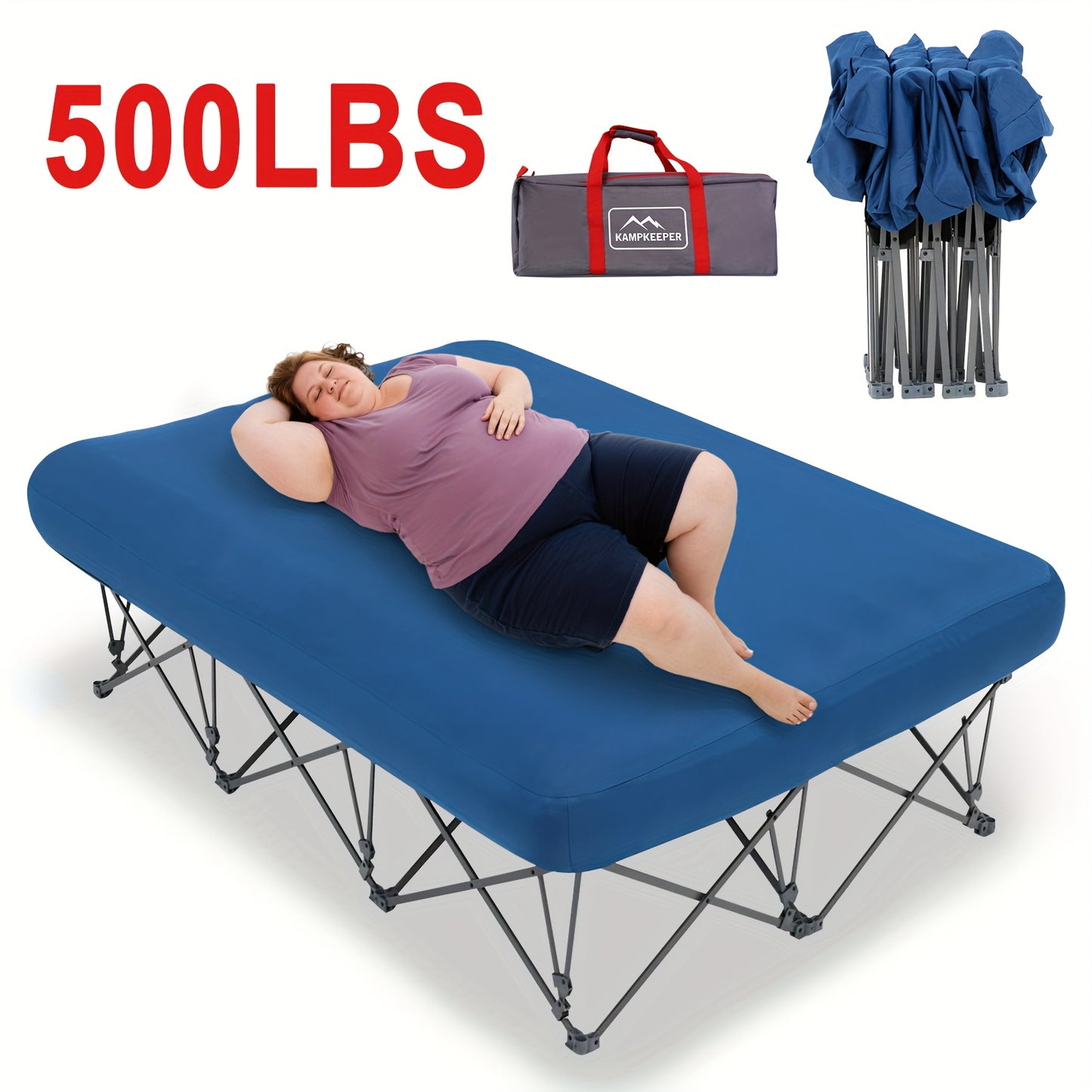 Heavy Duty Inflatable Bed With Carry Bag For Indoor Use