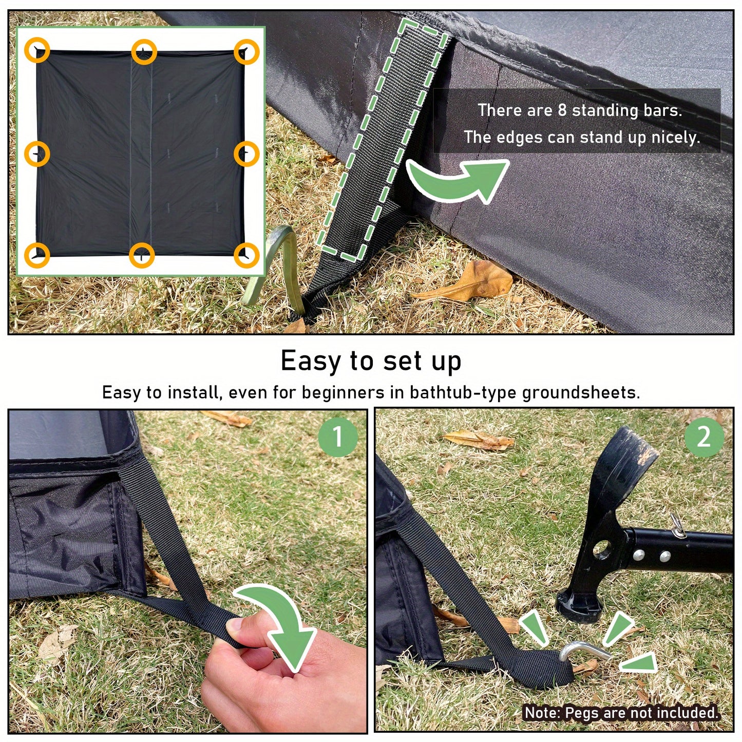 Heavy Duty Oxford Camping Ground Sheet All Season Shelter