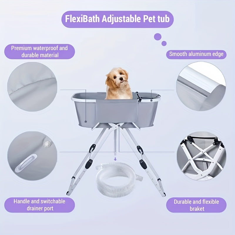 Portable Dog Bathtub For Easy Indoor And Outdoor Grooming