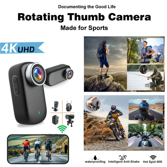 4K Ultra HD Action Camera Wide Angle Lens With Mounts