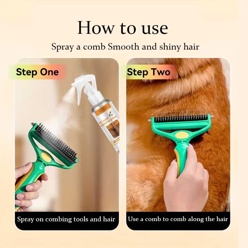 Powerful Leave In Pet Hair Detangler And Deodorizing Spray