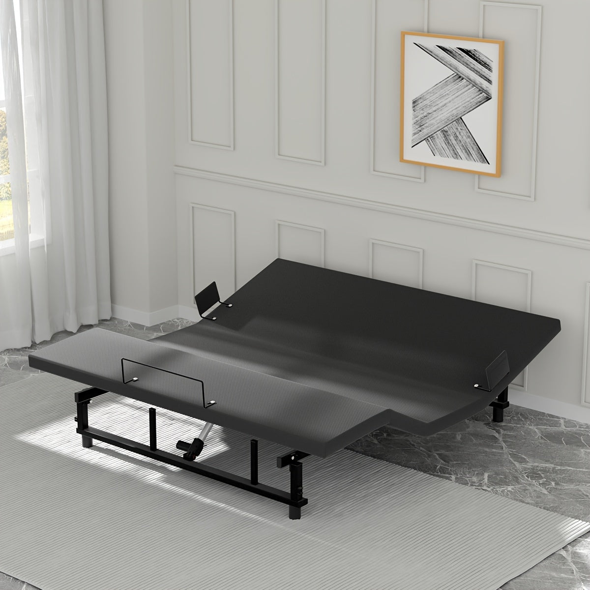 Adjustable Bed Frame Base Wireless Remote Zero Gravity USB