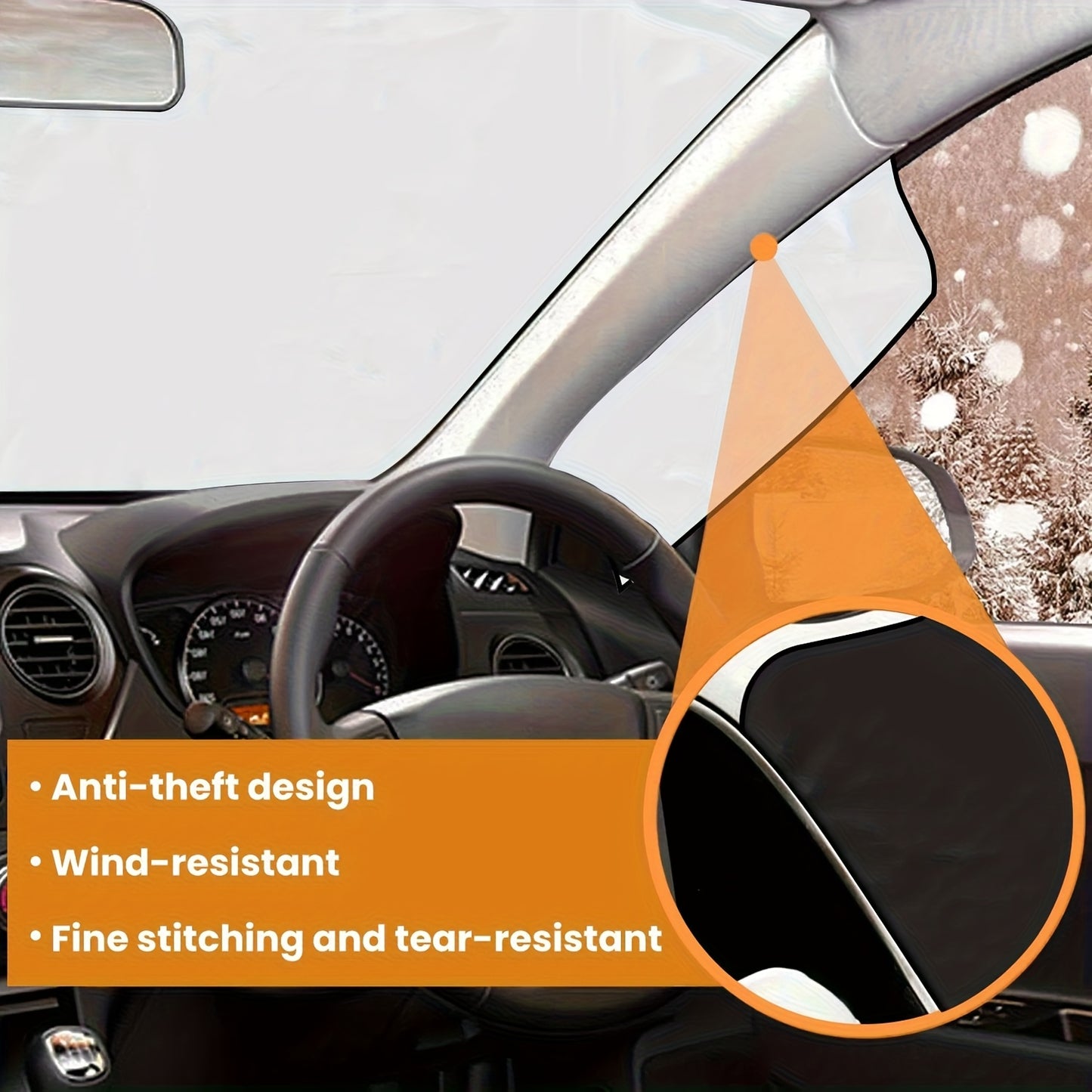 Magnetic Car Windshield Front And Rear Shield Sun Protection
