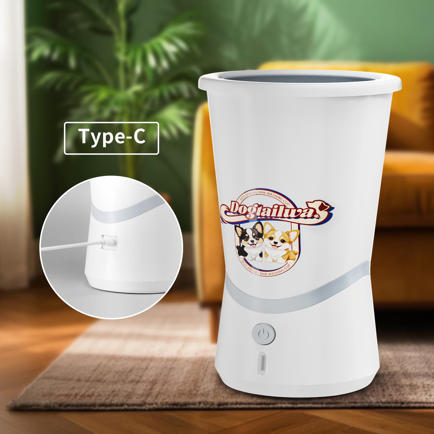 Automatic Dog Paw Washer USB Rechargeable Portable Cleaner