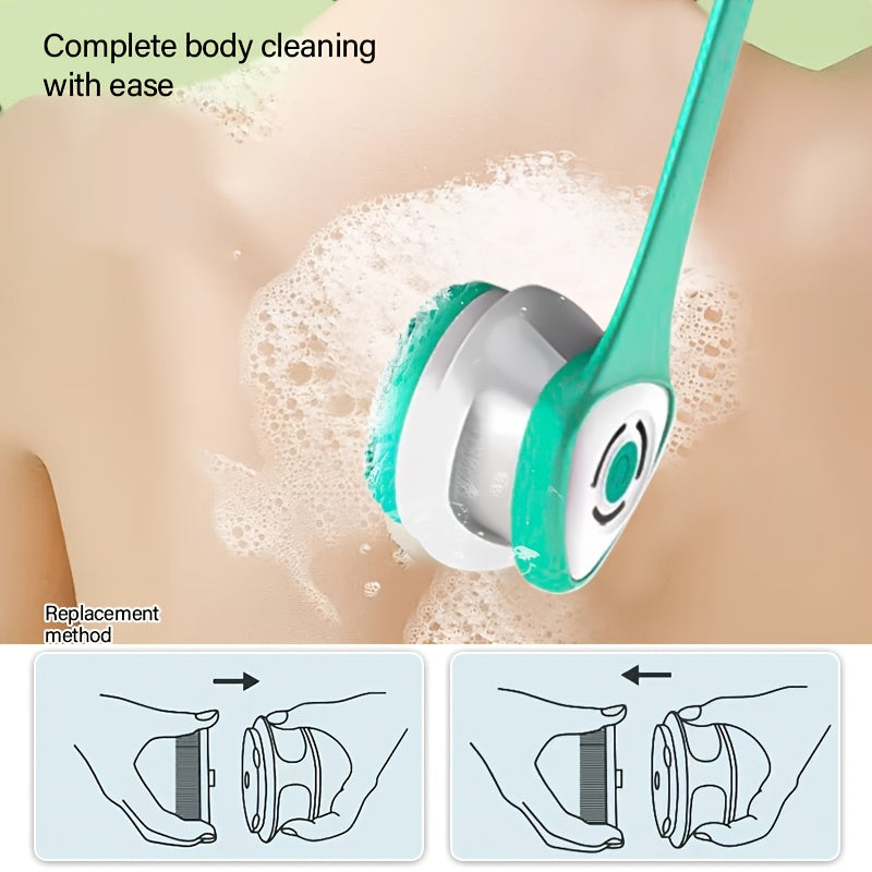 6 In 1 Rechargeable Electric Shower Brush Set For Cleansing