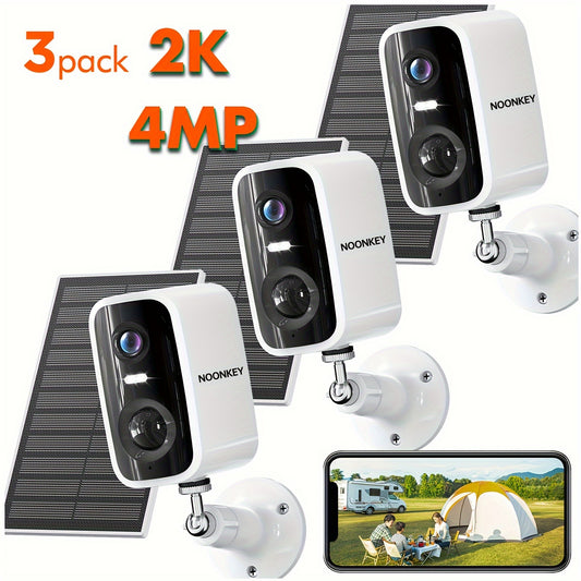 Solar Wireless Outdoor Security Camera With AI Detection