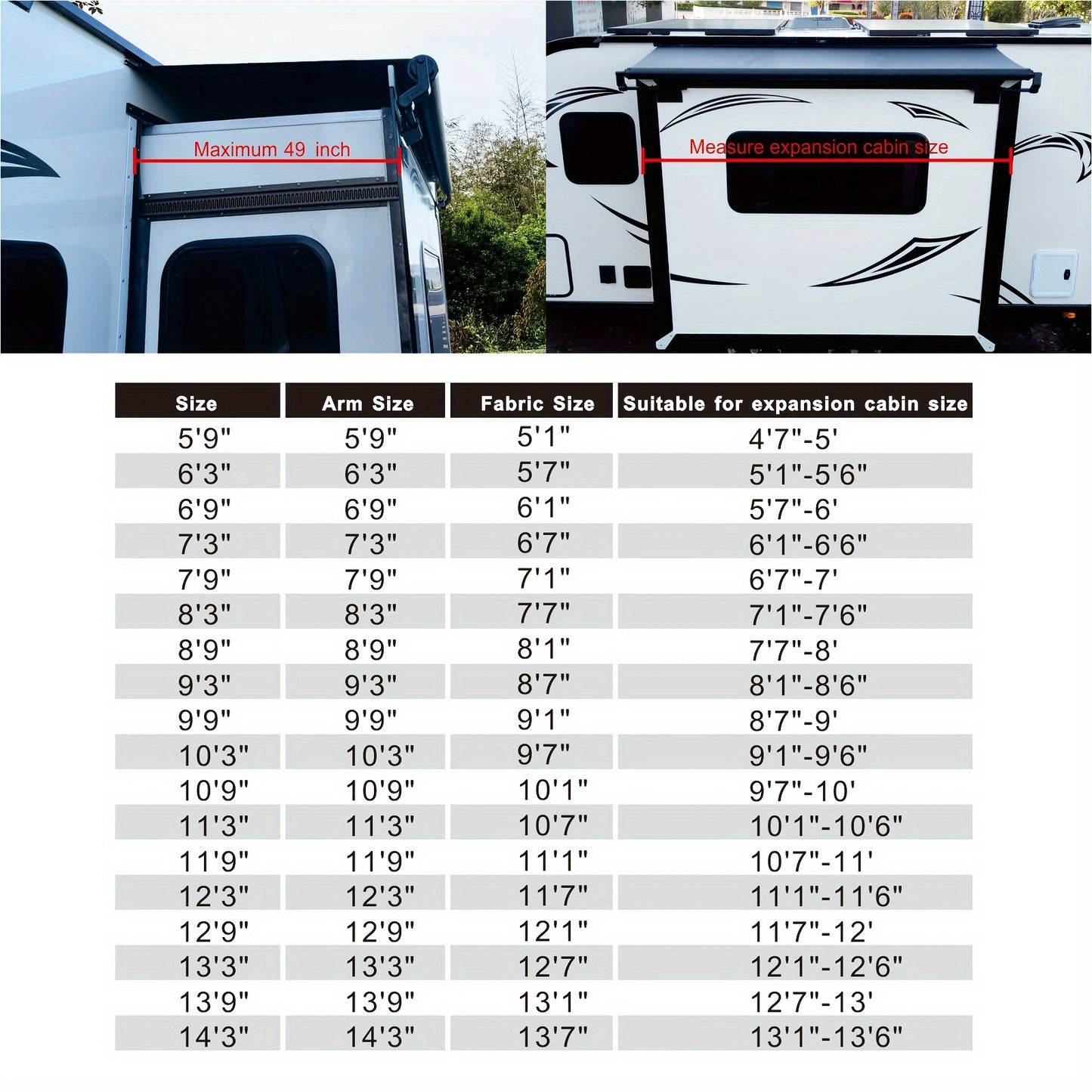 Dulepax RV Slide Out Awning Kit for Modular Campers