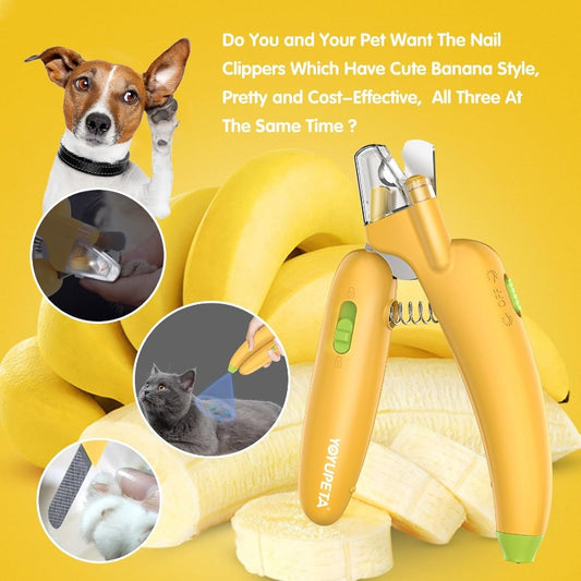 Dog And Cat Nail Clippers With LED Light Built In File