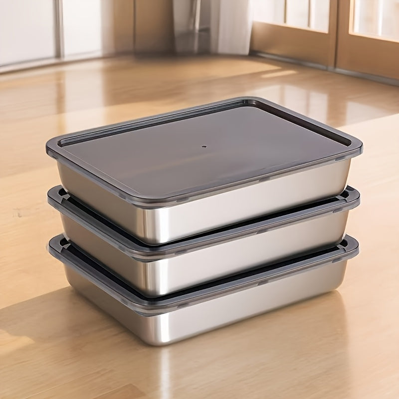 Stainless Steel Food Storage Containers Leakproof Stackable