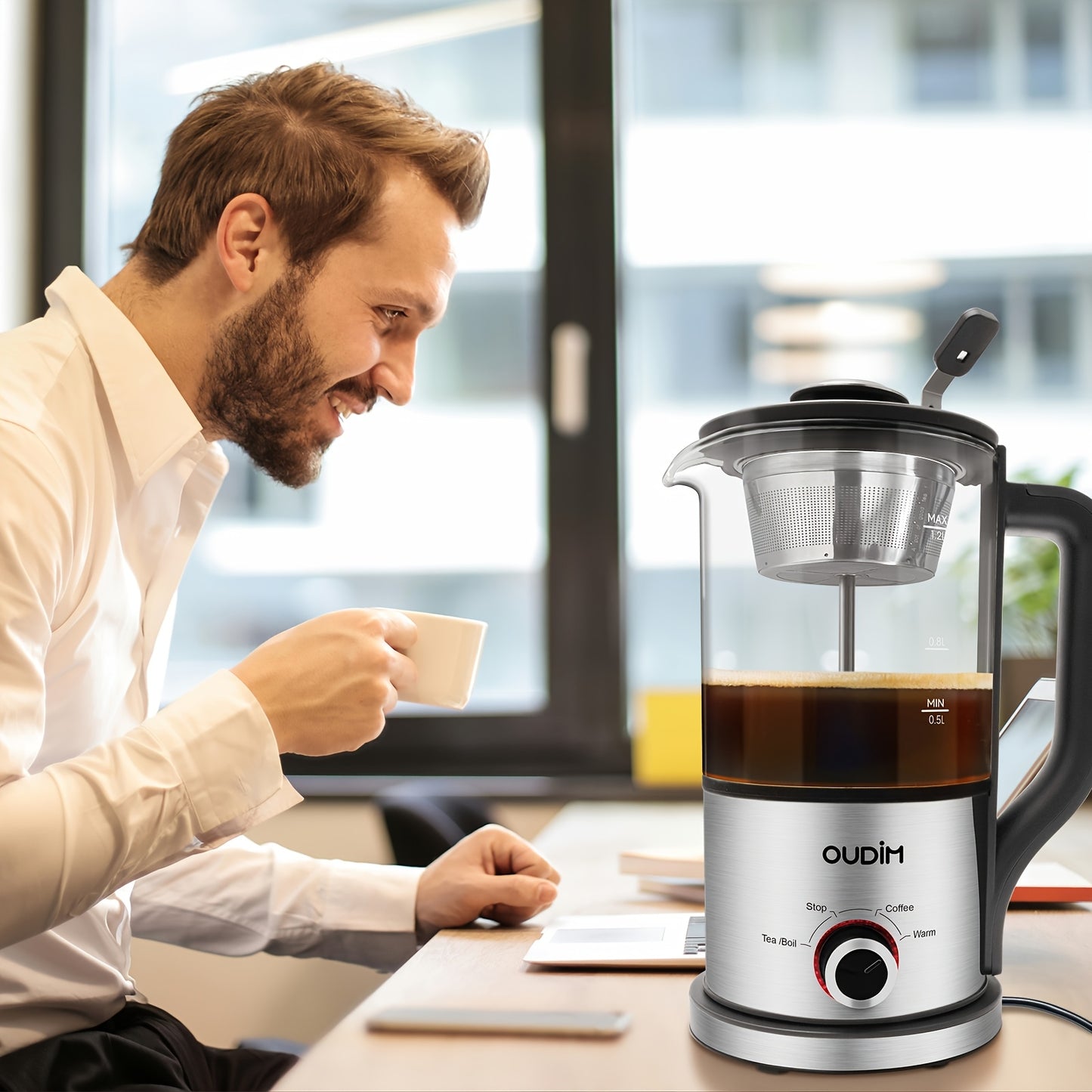 Electric Kettle Tea Pot Keep Warm Safety Protection