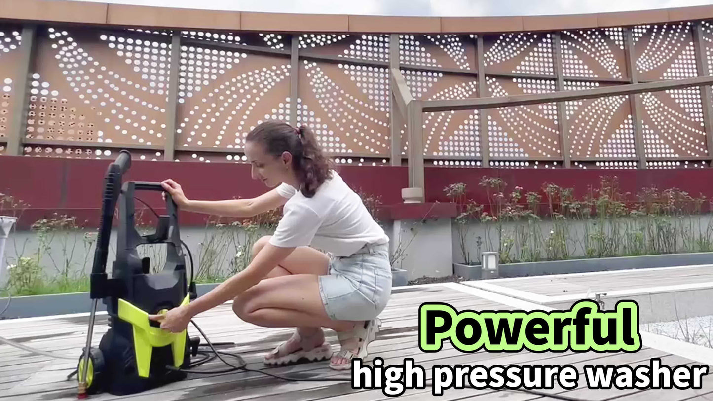 Heavy Duty Electric Pressure Washer With Foam Cannon