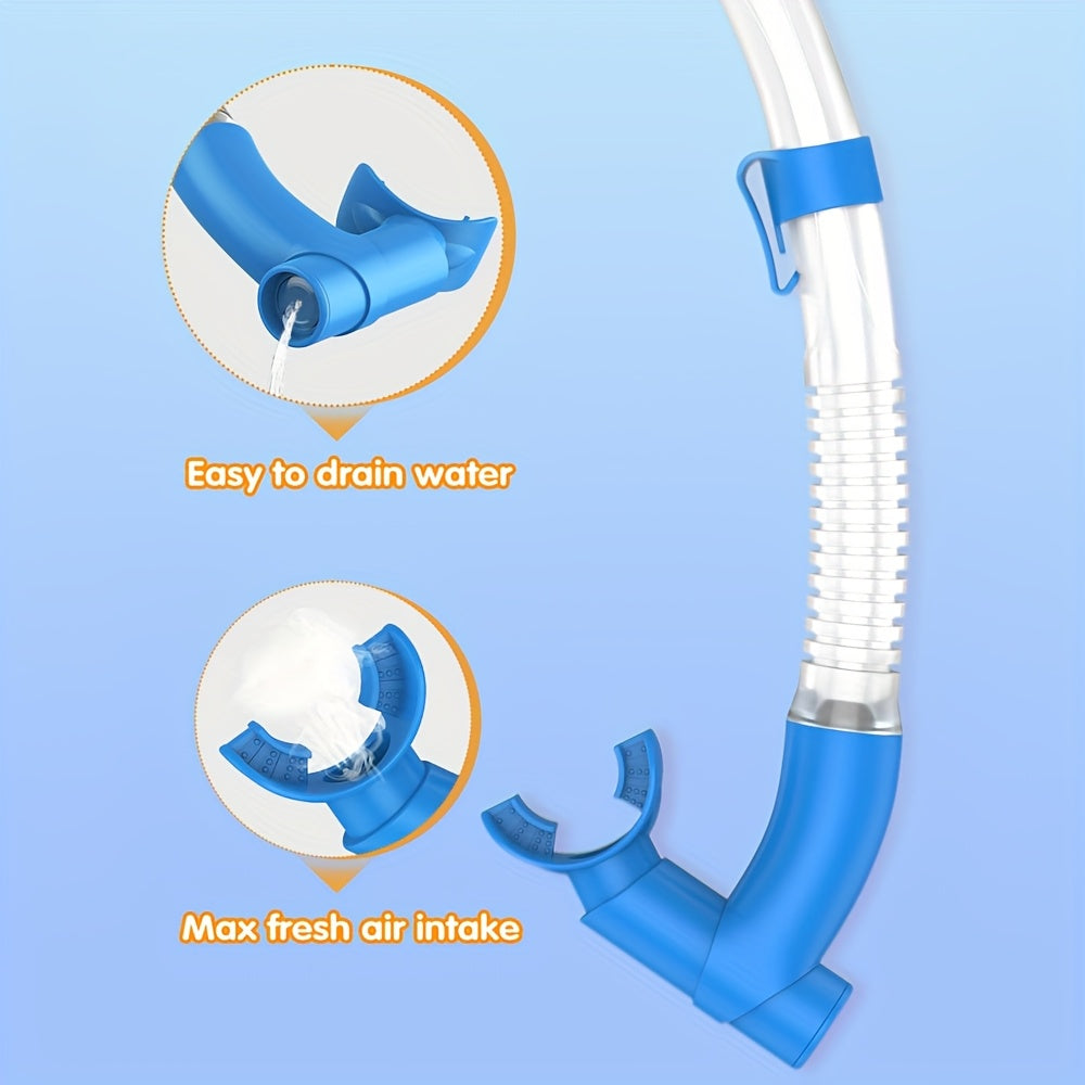 Three Window Youth Snorkeling Mask and Breathing Tube Set