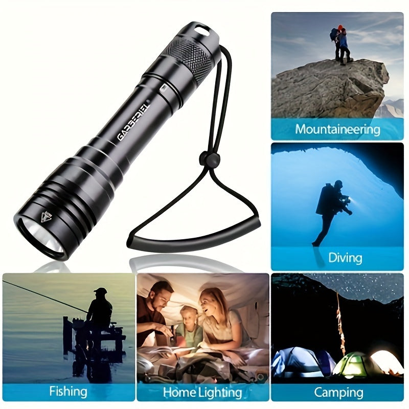 Super Bright Scuba Diving Flashlight 5000 Lumens Rechargeable 2 Pack