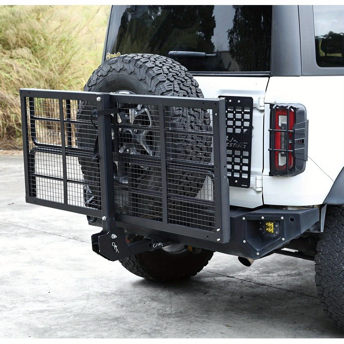 Hitch Mount Cargo Carrier Folding Rack Rear Luggage Basket