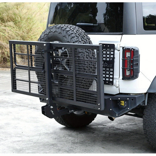 Hitch Mount Cargo Carrier Folding Rack Rear Luggage Basket