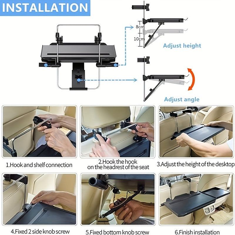 2-in-1 Car Steering Wheel And Backseat Tray For Convenience