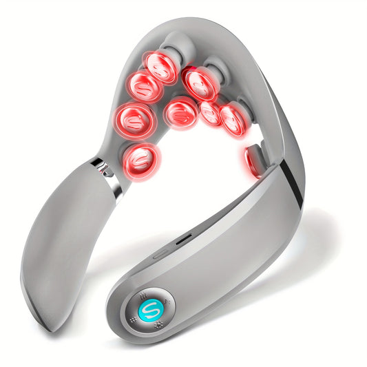 Neck Massager With Heat And 9D Shiatsu Vibration Cordless Deep Tissue