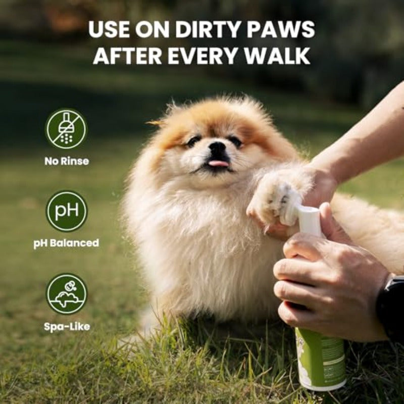 No Rinse Paw Cleaner For Dogs And Cats Scrubber Brush