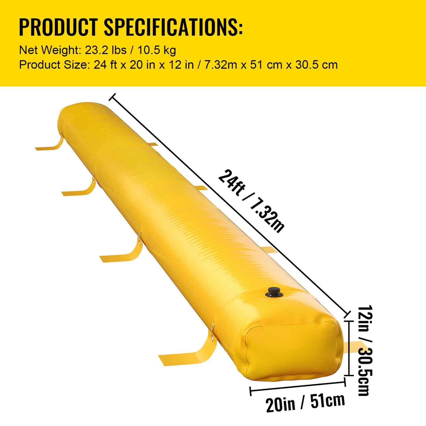 Reusable PVC Flood Barrier Bag for Doorways and Garages