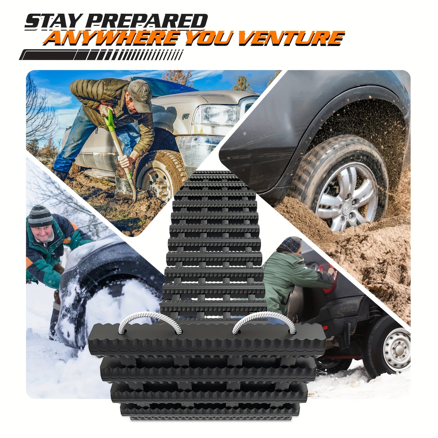 M-AUTO Portable Traction Mats for Vehicle Recovery in All Conditions