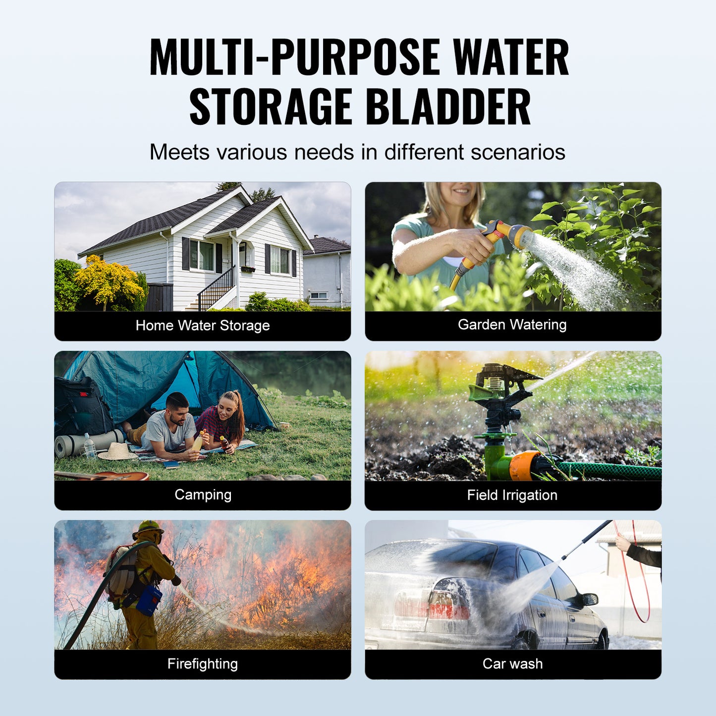 VEVOR Portable Water Bladder for Camping and Emergency Use