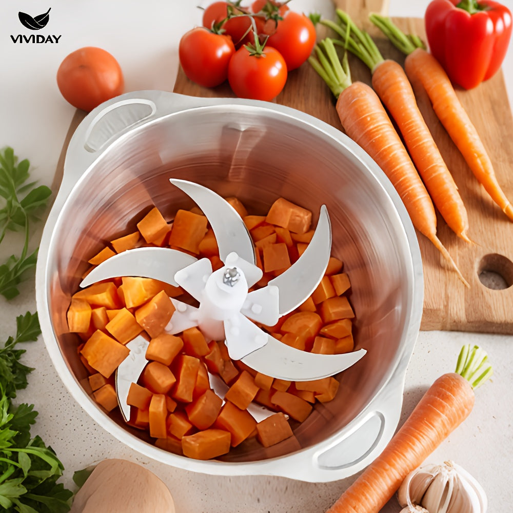 Stainless Steel Automatic Meat Grinder 5 Speed Control 30000 RPM