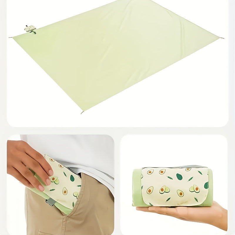 Portable Outdoor Nylon Mat With Pattern Styles For Picnics
