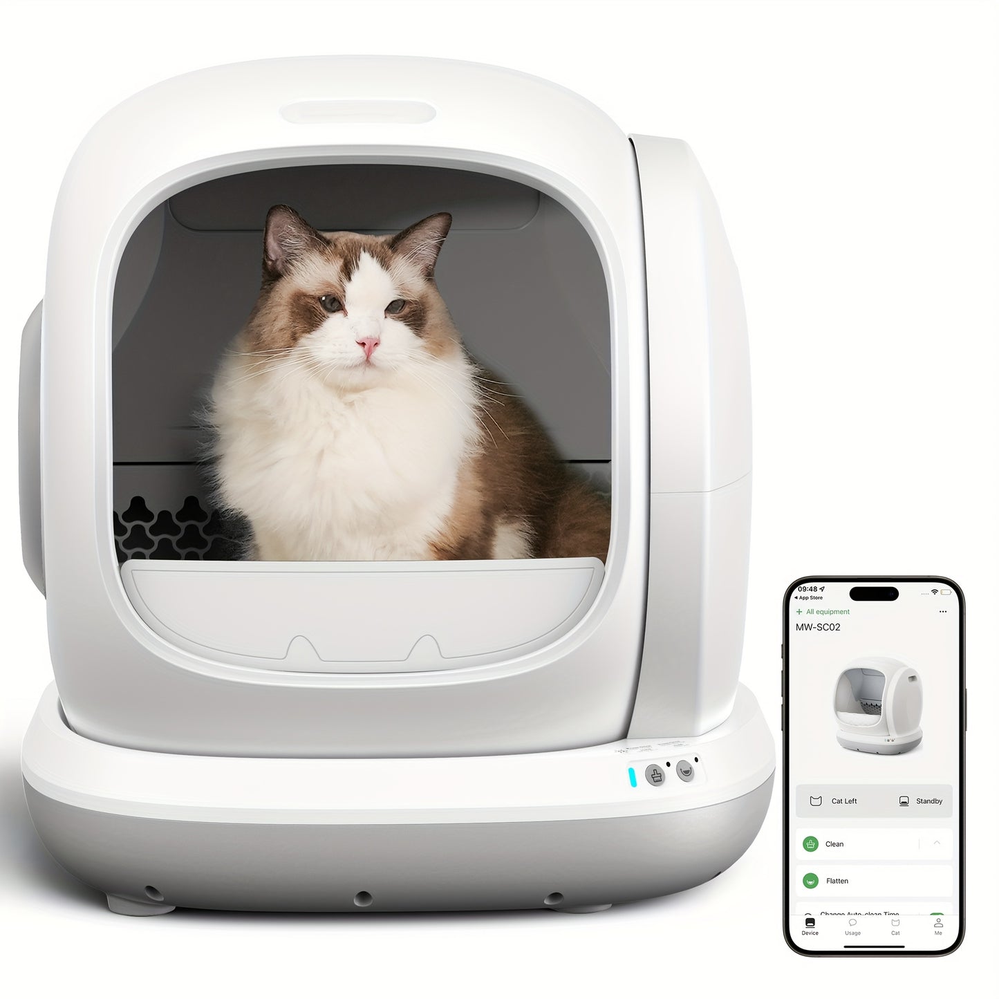 Self Cleaning Automatic Cat Litter Box With App Control