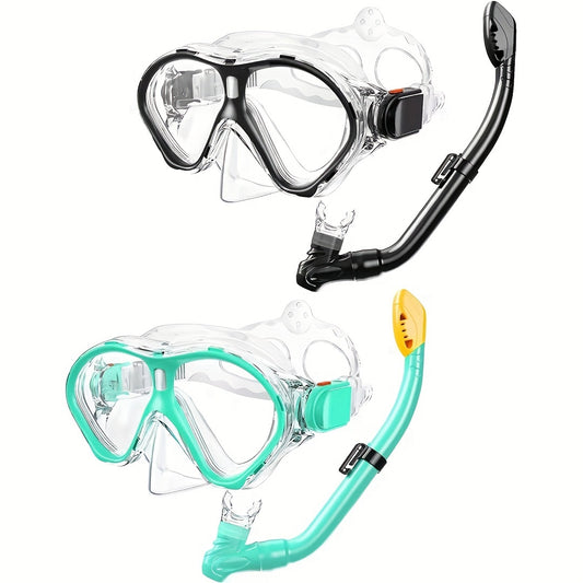 Anti Fog Snorkel Set With Goggles And Dry Top Teens
