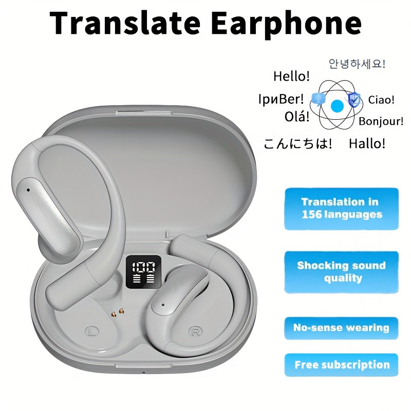 3 In 1 AI Translator Earbuds 156 Languages Translation
