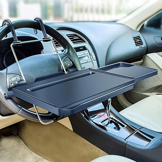 2-in-1 Car Steering Wheel And Backseat Tray For Convenience