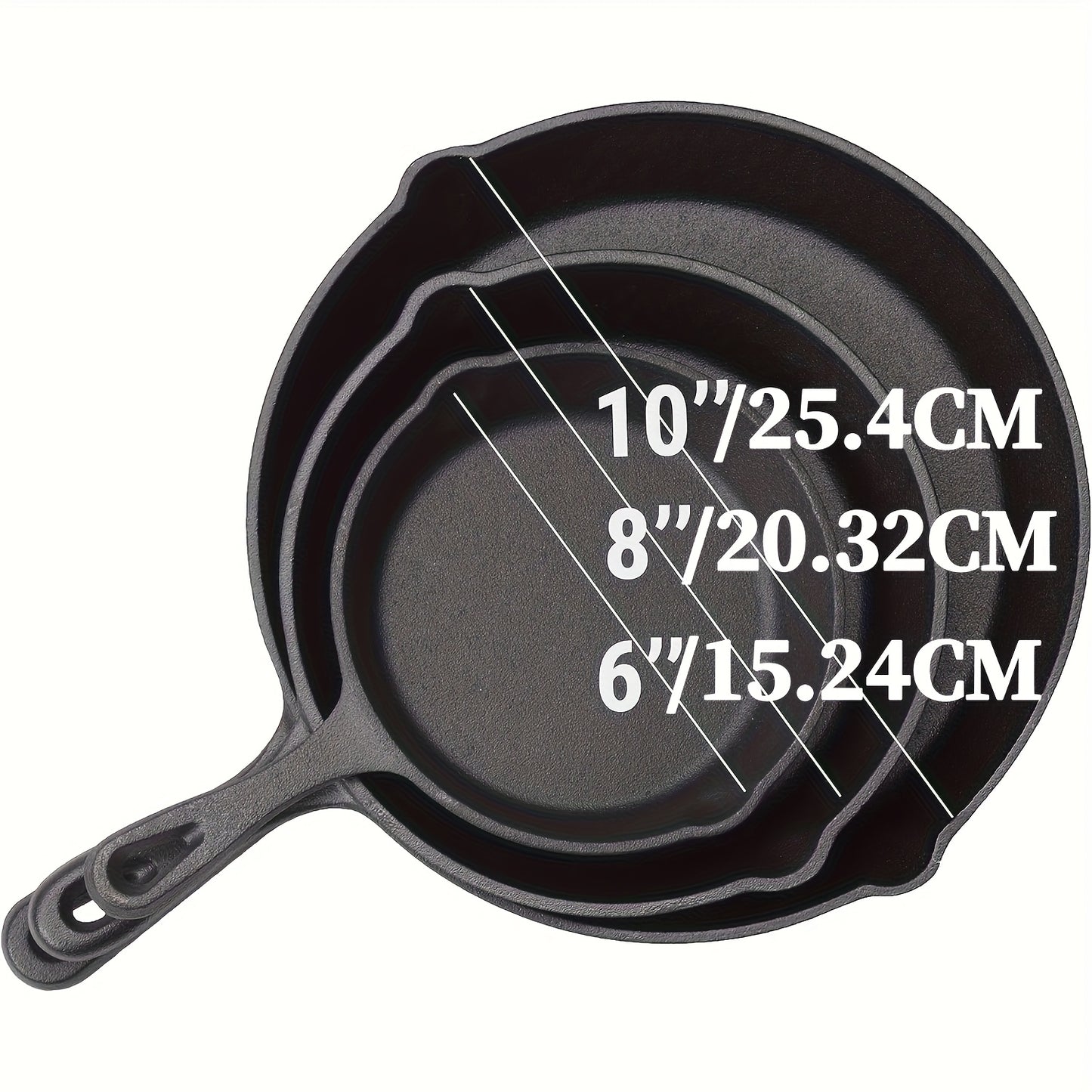 Cast Iron Skillets Set with Dutch Oven and Griddles Cookware