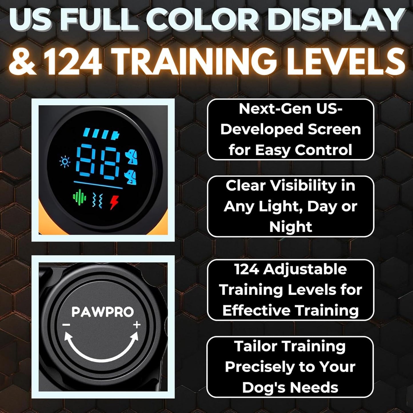 Long Range Dog Training Collar With Remote And Night Light