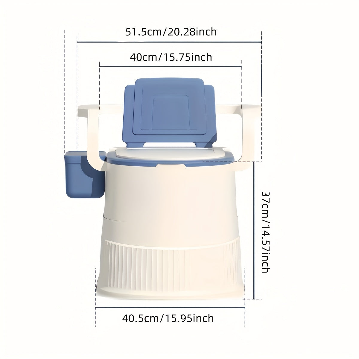 Gulite Portable Camping Toilet With Lid Odor Resistant PP