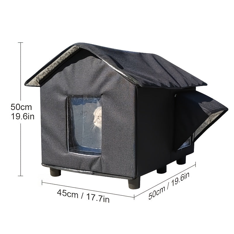 Winter Outdoor Pet Shelter For Cats And Dogs Rainproof