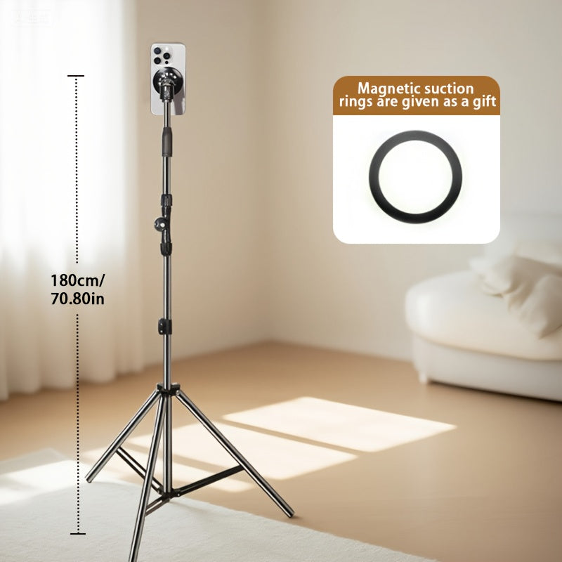 Extendable Magnetic Phone Tripod Stand for Streaming