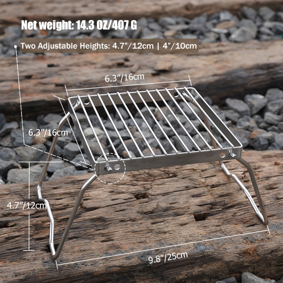 Portable Folding Camping Grill For Backpacking And Picnics