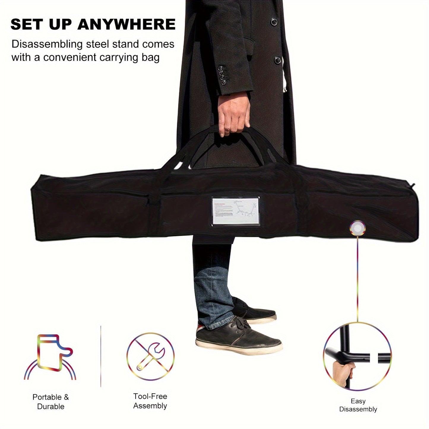SZHLUX Double Hammock With Stand And Premium Carry Bag