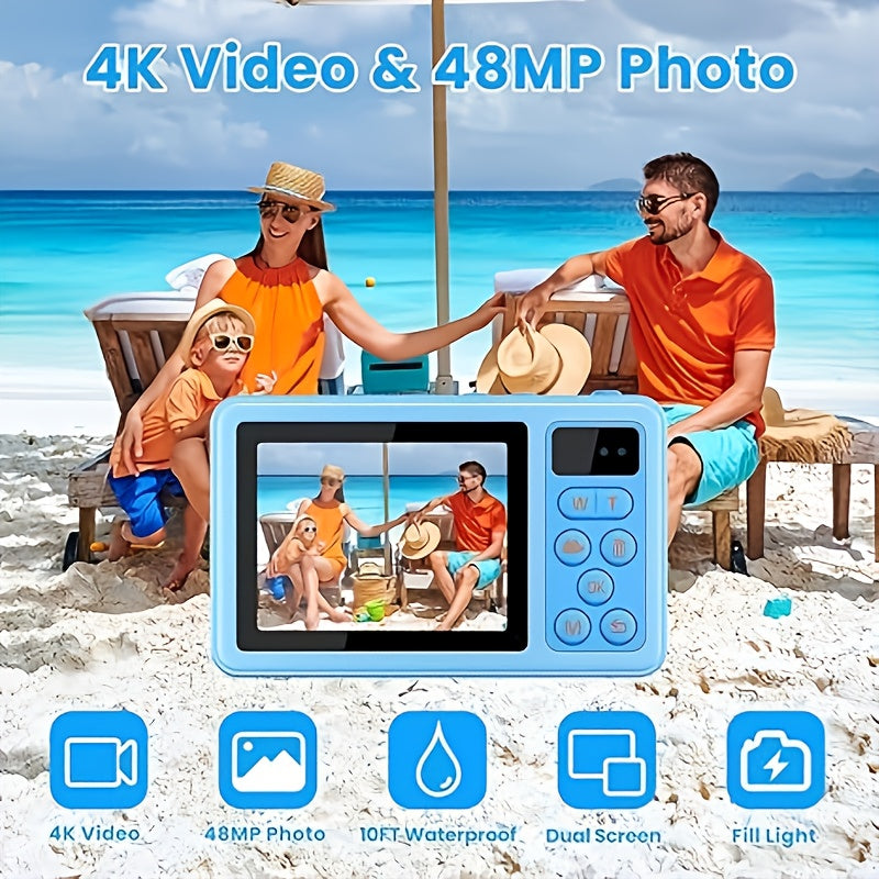 Dingetu Underwater Digital Camera Floating 10ft Selfie