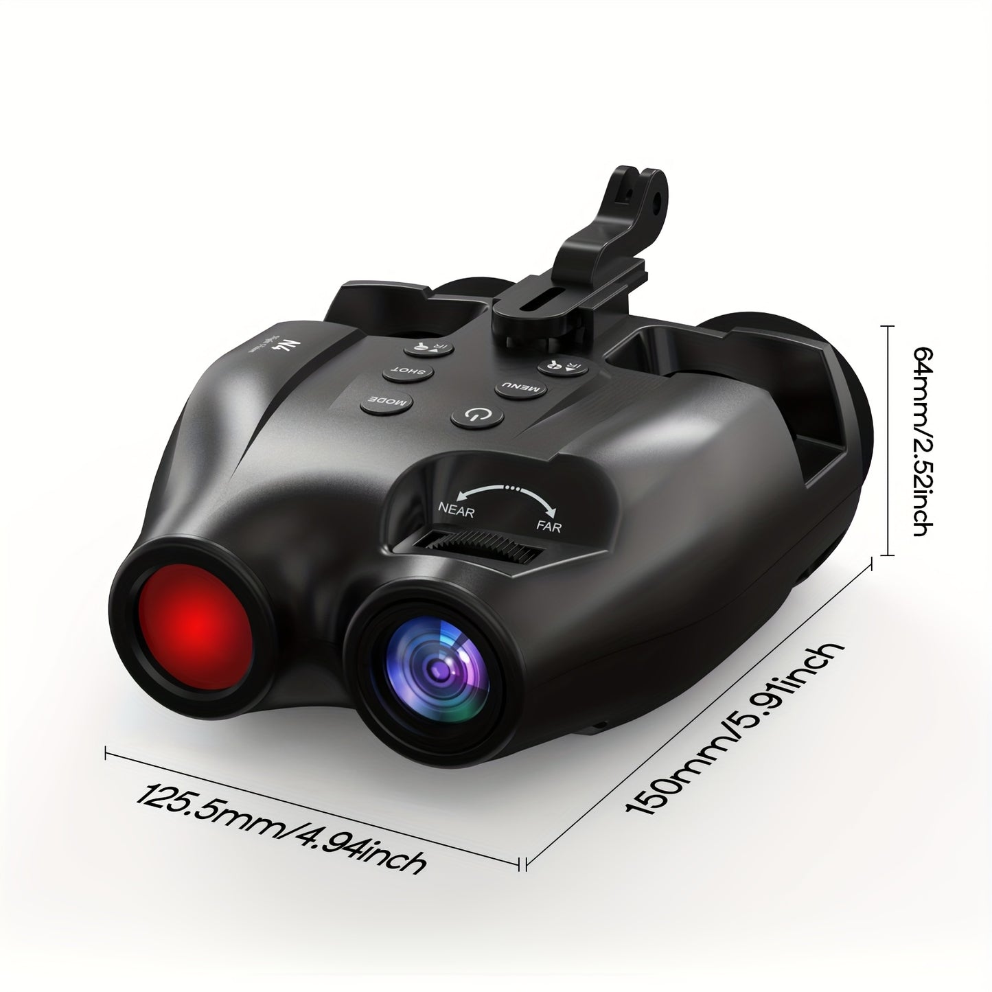 Night Vision Binoculars Head Mounted Infrared HD Display