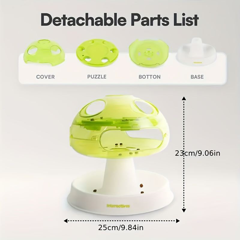 Interactive Cat Puzzle Feeder Toy With Three Levels Durable