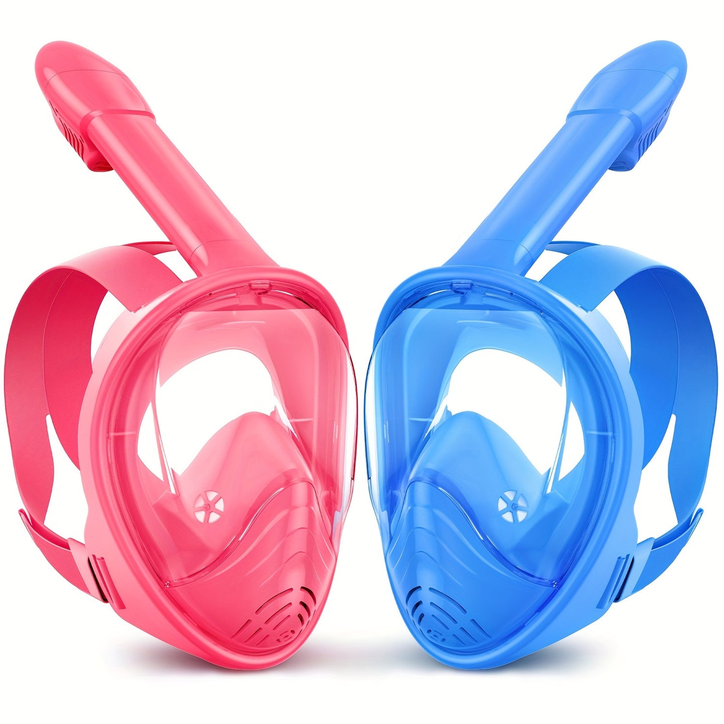 Two Pack Full Face Snorkel Mask For Kids With Camera Holder