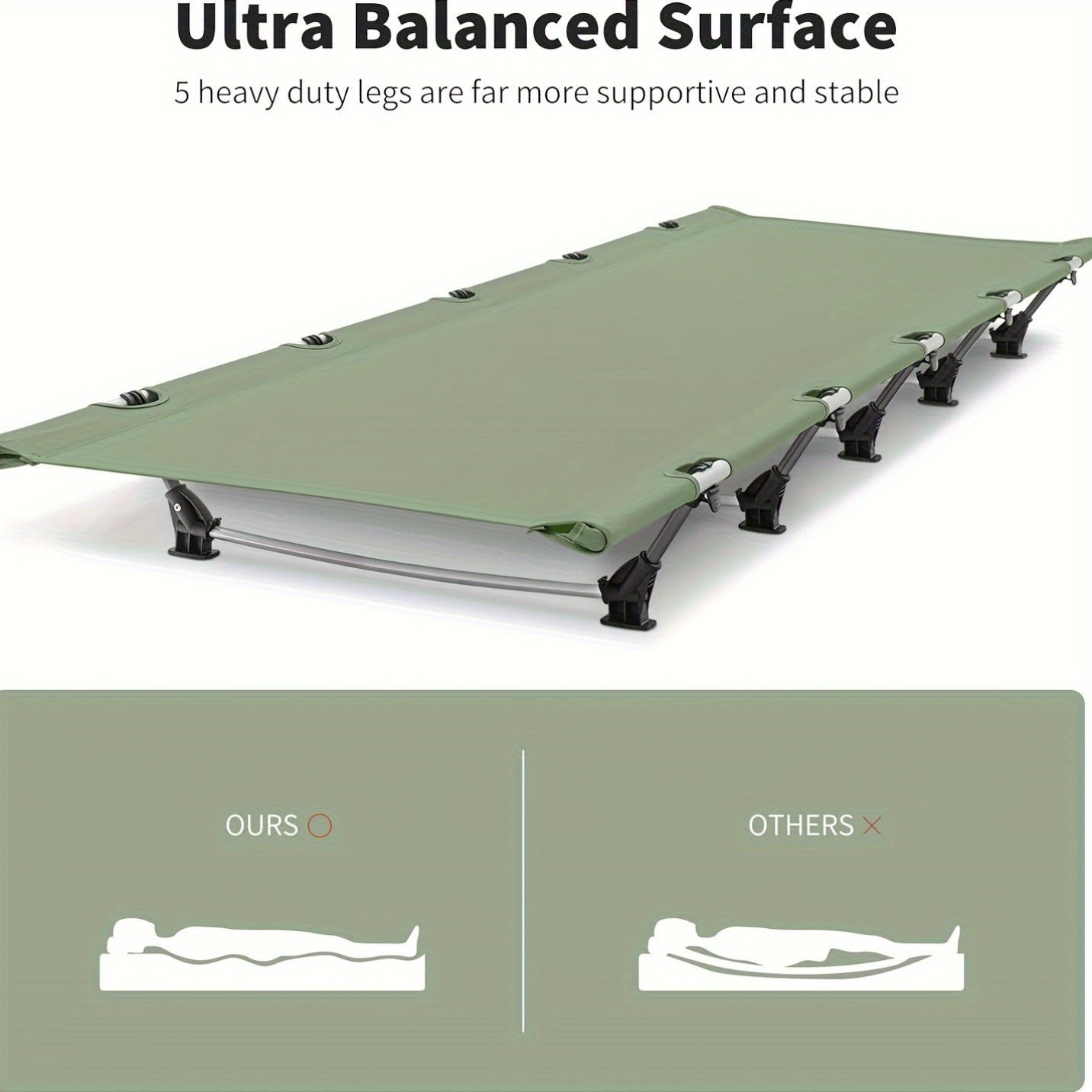 Ultra Light Foldable Camping Bed Outdoor Adventures