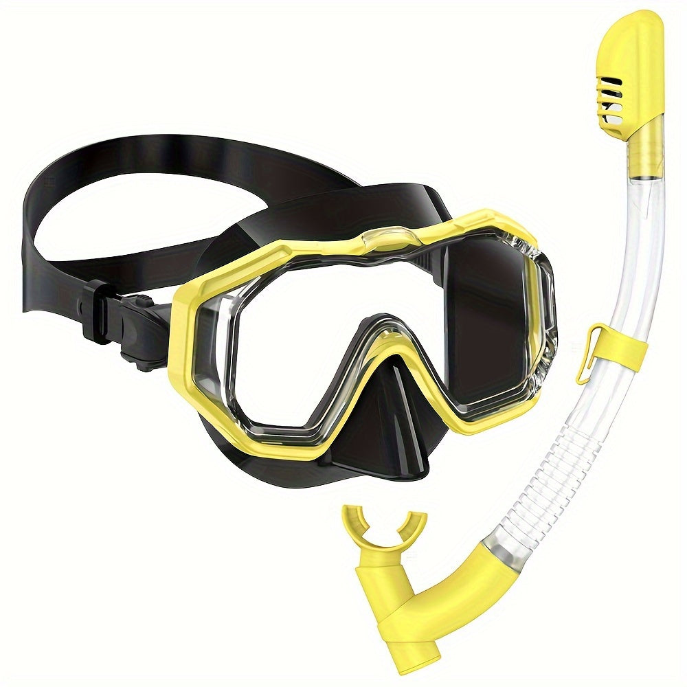 Three Window Youth Snorkeling Mask and Breathing Tube Set